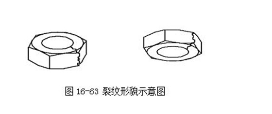 圖16-63 裂紋形貌示意圖